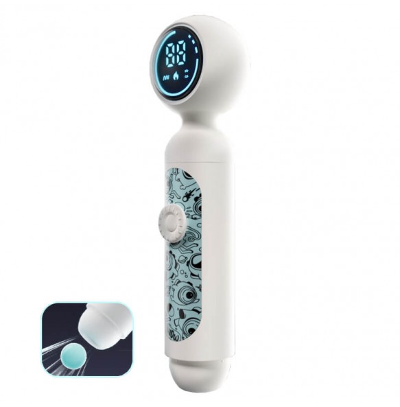 Monster Space Man AV Wand Vibrator (Chargeable - White)